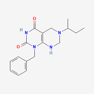 Pyrimido[4,5-d]pyrimidine-2,4(1H,3H)-dione, 5,6,7,8-tetrahydro-6-(1-methylpropyl)-1-(phenylmethyl)-