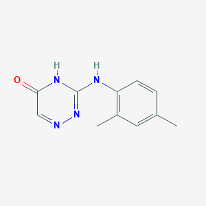 molecular formula C11H12N4O B11450141 3-[(2,4-Dimethylphenyl)amino]-1,2,4-triazin-5-ol 