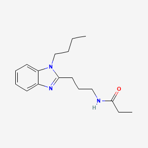 N-[3-(1-butyl-1H-benzimidazol-2-yl)propyl]propanamide