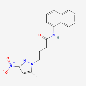 4-(5-methyl-3-nitro-1H-pyrazol-1-yl)-N-(naphthalen-1-yl)butanamide