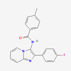 N-[2-(4-fluorophenyl)imidazo[1,2-a]pyridin-3-yl]-4-methylbenzamide