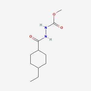 molecular formula C11H20N2O3 B11450308 Methyl 2-[(4-ethylcyclohexyl)carbonyl]hydrazinecarboxylate 