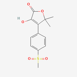 3-Hydroxy-4-[4-(methylsulfonyl)phenyl]-5,5-dimethyl-2(5H)-furanone