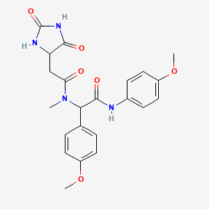 2-(2,5-dioxoimidazolidin-4-yl)-N-{1-(4-methoxyphenyl)-2-[(4-methoxyphenyl)amino]-2-oxoethyl}-N-methylacetamide