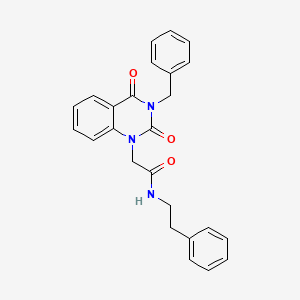 2-(3-benzyl-2,4-dioxo-1,2,3,4-tetrahydroquinazolin-1-yl)-N-(2-phenylethyl)acetamide