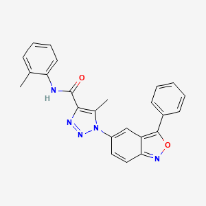 5-methyl-N-(2-methylphenyl)-1-(3-phenyl-2,1-benzoxazol-5-yl)-1H-1,2,3-triazole-4-carboxamide