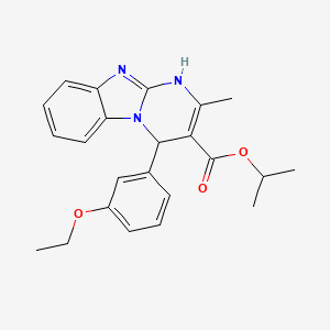 Propan-2-yl 4-(3-ethoxyphenyl)-2-methyl-1,4-dihydropyrimido[1,2-a]benzimidazole-3-carboxylate