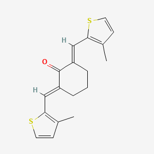 (2E,6E)-2,6-bis[(3-methylthiophen-2-yl)methylidene]cyclohexan-1-one