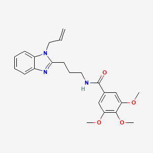 3,4,5-trimethoxy-N-{3-[1-(prop-2-en-1-yl)-1H-benzimidazol-2-yl]propyl}benzamide