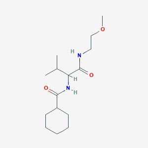 N-{1-[(2-methoxyethyl)amino]-3-methyl-1-oxobutan-2-yl}cyclohexanecarboxamide