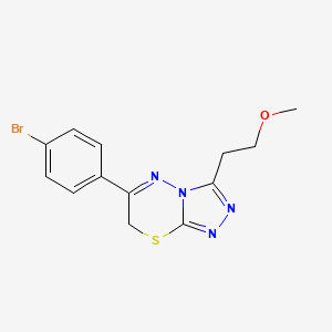 6-(4-bromophenyl)-3-(2-methoxyethyl)-7H-[1,2,4]triazolo[3,4-b][1,3,4]thiadiazine