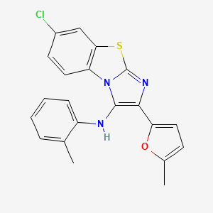 7-chloro-2-(5-methylfuran-2-yl)-N-(2-methylphenyl)imidazo[2,1-b][1,3]benzothiazol-3-amine