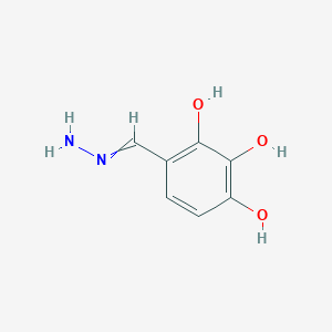 molecular formula C₇H₈N₂O₃ B1145046 4-Methanehydrazonoylbenzene-1,2,3-triol CAS No. 1865681-56-6