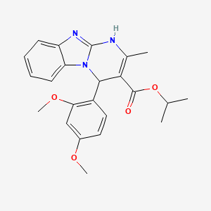 Propan-2-yl 4-(2,4-dimethoxyphenyl)-2-methyl-1,4-dihydropyrimido[1,2-a]benzimidazole-3-carboxylate