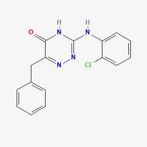 6-benzyl-3-[(2-chlorophenyl)amino]-1,2,4-triazin-5(4H)-one