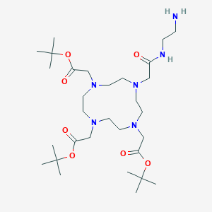 molecular formula C₃₀H₅₈N₆O₇ B1145053 2-Aminoethyl-mono-amide-DOTA-tris(tBu ester) CAS No. 173308-19-5