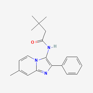 3,3-Dimethyl-N-{7-methyl-2-phenylimidazo[1,2-A]pyridin-3-YL}butanamide