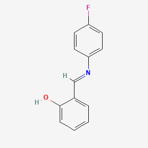 molecular formula C₁₃H₁₀FNO B1145055 苯酚，2-[[(4-氟苯基)亚氨基]甲基]- CAS No. 252573-77-6