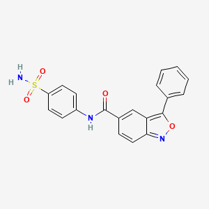 3-phenyl-N-(4-sulfamoylphenyl)-2,1-benzoxazole-5-carboxamide