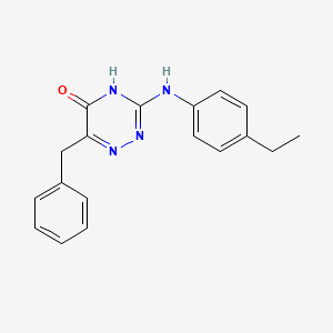 6-benzyl-3-[(4-ethylphenyl)amino]-1,2,4-triazin-5(4H)-one