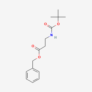 molecular formula C₁₅H₂₁NO₄ B1145060 Benzyl 3-(Boc-amino)propanoate CAS No. 88574-54-3