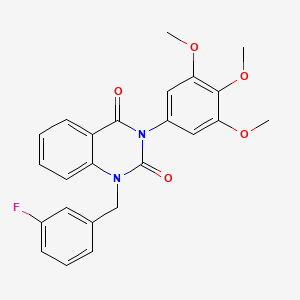 1-(3-fluorobenzyl)-3-(3,4,5-trimethoxyphenyl)quinazoline-2,4(1H,3H)-dione