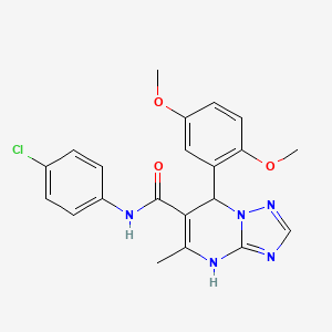 N-(4-chlorophenyl)-7-(2,5-dimethoxyphenyl)-5-methyl-4,7-dihydro[1,2,4]triazolo[1,5-a]pyrimidine-6-carboxamide