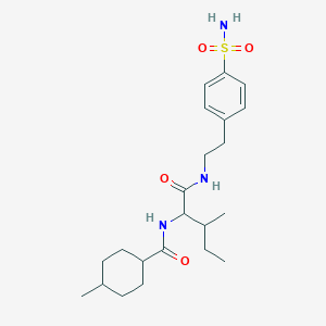 N~2~-[(4-methylcyclohexyl)carbonyl]-N-[2-(4-sulfamoylphenyl)ethyl]isoleucinamide