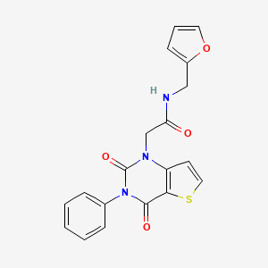 2-(2,4-dioxo-3-phenyl-3,4-dihydrothieno[3,2-d]pyrimidin-1(2H)-yl)-N-(furan-2-ylmethyl)acetamide