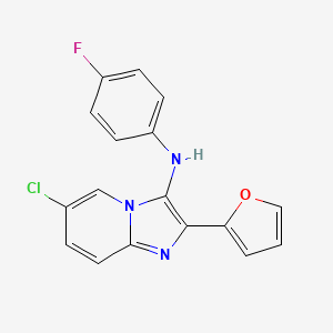 6-chloro-N-(4-fluorophenyl)-2-(furan-2-yl)imidazo[1,2-a]pyridin-3-amine