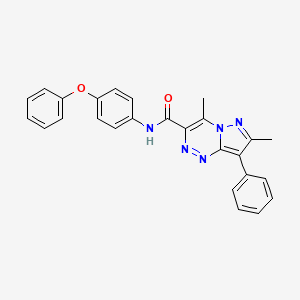 4,7-dimethyl-N-(4-phenoxyphenyl)-8-phenylpyrazolo[5,1-c][1,2,4]triazine-3-carboxamide