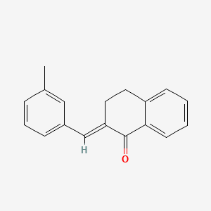 (2E)-2-[(3-methylphenyl)methylidene]-1,2,3,4-tetrahydronaphthalen-1-one