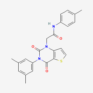 2-[3-(3,5-dimethylphenyl)-2,4-dioxo-3,4-dihydrothieno[3,2-d]pyrimidin-1(2H)-yl]-N-(4-methylphenyl)acetamide