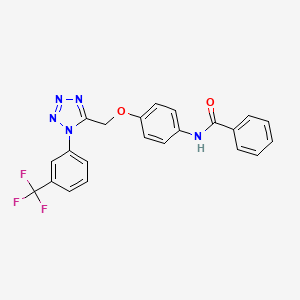 N-[4-({1-[3-(trifluoromethyl)phenyl]-1H-tetrazol-5-yl}methoxy)phenyl]benzamide