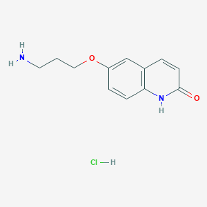6-(3-aminopropoxy)-1H-quinolin-2-one;hydrochloride