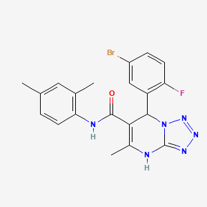 7-(5-bromo-2-fluorophenyl)-N-(2,4-dimethylphenyl)-5-methyl-4,7-dihydrotetrazolo[1,5-a]pyrimidine-6-carboxamide