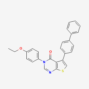 molecular formula C26H20N2O2S B11450946 5-(biphenyl-4-yl)-3-(4-ethoxyphenyl)thieno[2,3-d]pyrimidin-4(3H)-one 