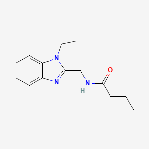 N-[(1-ethyl-1H-benzimidazol-2-yl)methyl]butanamide