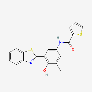 N-[3-(1,3-benzothiazol-2-yl)-4-hydroxy-5-methylphenyl]thiophene-2-carboxamide