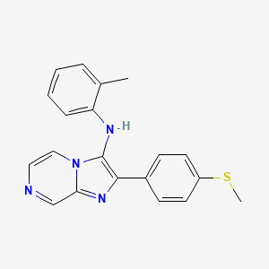 N-(2-methylphenyl)-2-[4-(methylsulfanyl)phenyl]imidazo[1,2-a]pyrazin-3-amine