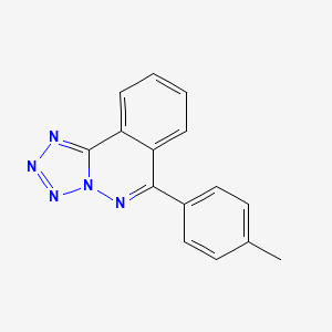 molecular formula C15H11N5 B11451155 6-(4-Methylphenyl)-[1,2,3,4]tetrazolo[5,1-A]phthalazine 