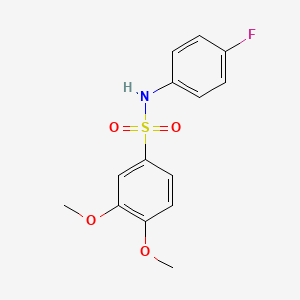 N-(4-fluorophenyl)-3,4-dimethoxybenzenesulfonamide