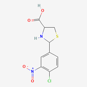 2-(4-Chloro-3-nitrophenyl)-1,3-thiazolidine-4-carboxylic acid