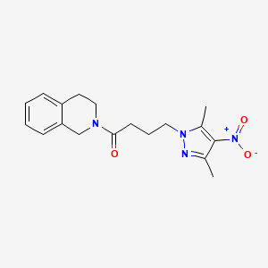 1-(3,4-dihydroisoquinolin-2(1H)-yl)-4-(3,5-dimethyl-4-nitro-1H-pyrazol-1-yl)butan-1-one