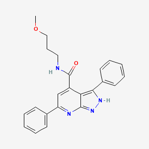 N-(3-methoxypropyl)-3,6-diphenyl-1H-pyrazolo[3,4-b]pyridine-4-carboxamide