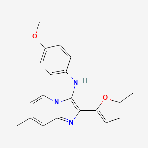 N-(4-methoxyphenyl)-7-methyl-2-(5-methylfuran-2-yl)imidazo[1,2-a]pyridin-3-amine