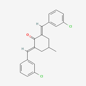 (2E,6E)-2,6-bis[(3-chlorophenyl)methylidene]-4-methylcyclohexan-1-one