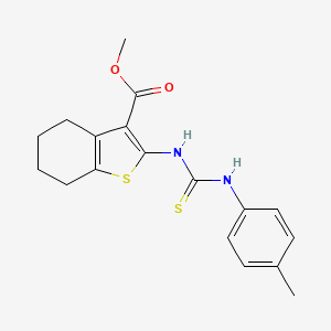 Methyl 2-{[(4-methylphenyl)carbamothioyl]amino}-4,5,6,7-tetrahydro-1-benzothiophene-3-carboxylate