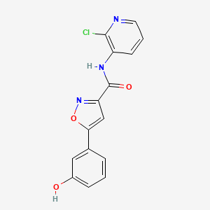 N-(2-Chloro-3-pyridinyl)-5-(3-hydroxyphenyl)-3-isoxazolecarboxamide