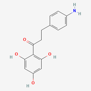 molecular formula C₁₅H₁₅NO₄ B1145144 3-(4-Aminophenyl)-1-(2,4,6-trihydroxyphenyl)propan-1-one CAS No. 157405-89-5